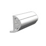 TACO Marine Rigid Vinyl Rub Rail, 20 ft, 1-1/2 in H x 7/8 in W, Frosty White Finish