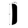 TACO Marine Commercial Rigid Vinyl Rub Rail, White Color, 3 in x 3/4 in, 20 ft