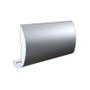 TACO Marine Aluminum Overlap Rub Rail, 12 ft, 1 in H x 1/2 in T, Clear Anodized