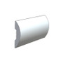 TACO Marine Aluminum Rub Rail, 3/4 in x 1/4 in, 12 ft, Clear Anodized