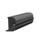 TACO Marine Flexible Vinyl Rub Rail, Black, 50 ft, 1-1/4 in x 15/16 in