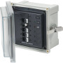 Blue Sea Systems SMS Surface Mount System Panel Enclosure, IP66, Glass-Filled Polycarbonate, Clear Cover, 6 x 6 x 4 in - Apollo Lighting