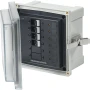 Blue Sea Systems SMS Surface Mount System Panel Enclosure, IP66, Glass-Filled Polycarbonate, Clear Cover, 6 x 6 x 4 in