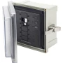 Blue Sea Systems SMS Surface Mount System Panel Enclosure, IP66, Glass-Filled Polycarbonate, Clear Cover, 6 x 6 x 4 in