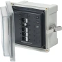Blue Sea Systems SMS Surface Mount System Panel Enclosure, IP66, Glass-Filled Polycarbonate, Clear Cover, 6 x 6 x 4 in