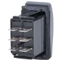 Blue Sea Systems Contura II Rocker Switch, Black Actuator, 20A @ 12V, 15A @ 24V