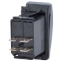 Blue Sea Systems Contura II Rocker Switch, Black Actuator, 20A @ 12V, 15A @ 24V