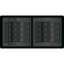 Blue Sea Systems DC Branch Circuit Breaker Panel, Pre-Wired Buses, Backlit Labels