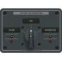 Blue Sea Systems Traditional Metal AC Rotary Switch Panel, Source Selector, Reverse Polarity and Power LEDs