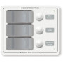Blue Sea Systems Contura Water Resistant DC Circuit Breaker Panel, 12/24V, IP66 - Apollo Lighting