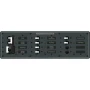 Blue Sea Systems Traditional Metal AC Source Selector Panel, 2 Sources, Lockout Slide
