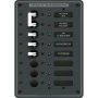 Blue Sea Systems Traditional Metal AC Main Circuit Breaker Panel, 120V AC, White Toggle Breakers, Non-Metered