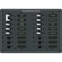 Blue Sea Systems Traditional Metal AC Main Circuit Breaker Panel, 120V AC, White Toggle Breakers, Non-Metered