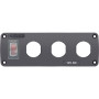 Blue Sea Systems Water-Resistant Accessory Panel, 12V DC, 15A Circuit Breaker, Pre-Wired Harness - Apollo Lighting