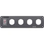 Blue Sea Systems Water-Resistant Accessory Panel, 12V DC, 15A Circuit Breaker, Pre-Wired Harness