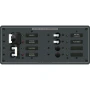 Blue Sea Systems Traditional Metal AC Main Source Selector Panel, Lockout Slide, Reverse Polarity LED