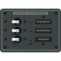 Blue Sea Systems Traditional Metal AC Branch Circuit Breaker Panel, 100A Max, Backlit Labels - Apollo Lighting