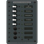 Blue Sea Systems Traditional Metal AC Branch Circuit Breaker Panel, 100A Max, Backlit Labels - Apollo Lighting