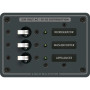 Blue Sea Systems Traditional Metal AC Branch Circuit Breaker Panel, 100A Max, Backlit Labels - Apollo Lighting