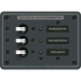 Blue Sea Systems Traditional Metal AC Branch Circuit Breaker Panel, 100A Max, Backlit Labels