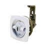 Perko 0931 Flush Lock with 2 Keys, 2 in Hole, 1/4 to 1-1/8 in Door - Apollo Lighting