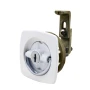 Perko 0931 Flush Lock with 2 Keys, 2 in Hole, 1/4 to 1-1/8 in Door