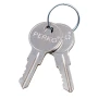 Perko 0931 Flush Lock with 2 Keys, 2 in Hole, 1/4 to 1-1/8 in Door