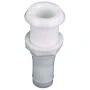 Perko 0301 Thru-Hull Connection for Hose, White Polymer, Narrow Flange, 10pk