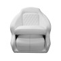 TACO Marine Anclote Bucket Seat, Integrated Seat Suspension, Adjustable Bolster, 5.25 in 4-Hole Pedestal Mount - Apollo Lighting