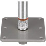 Attwood Marine Lock'N-Pin 3/4 in Pedestal Kit, 11 in Post, 7 x 7 in Base Plate - Apollo Lighting