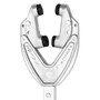 Attwood Marine Heavy-Duty Adjustable Transom Saver, Roller/Bolt-On Mount, Pro-Adjustable Head, Clear Anodized Tube
