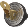 Attwood Marine Livewell/Bailer Drain Plug, Snap-Handle, Cam-Action Neoprene, Brass Snaps and Plates - Apollo Lighting