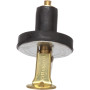 Attwood Marine Livewell/Bailer Drain Plug, Snap-Handle, Cam-Action Neoprene, Brass Snaps and Plates - Apollo Lighting
