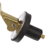 Attwood Marine Livewell/Bailer Drain Plug, Snap-Handle, Cam-Action Neoprene, Brass Snaps and Plates