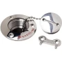 Attwood Marine Deck Fill, 1-1/2 in Hose, SS316, 3-1/4 in Neck