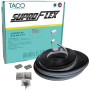 TACO Marine SuproFlex Semi-Rigid Vinyl Rub Rail Kit, 1-5/8 in x 7/8 in x 60 ft, Vinyl Overlay Insert - Apollo Lighting