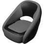TACO Marine Caladesi Smooth Bucket Seat, 22 in x 23 in x 26 in, Adjustable Bolster, Integrated Seat Suspension, Marine-Grade Vinyl