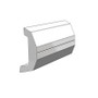 TACO Marine Rigid Vinyl Rub Rail, 20 ft, 1-7/8 in x 3/4 in, No Insert