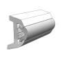 TACO Marine Rigid Vinyl Rub Rail, 1-7/8 in x 1 in, 20 ft