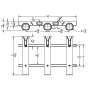 TACO Marine Surface Mount 3-Rod Deluxe Poly Rod Rack, 1-3/4 in ID