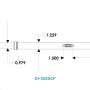 TACO Marine OI Series Open Water Internal & Collapsible Carbon Fiber Outrigger Poles, 3-Section, Twist & Lock, 400 lb Mono Halyard, For 1-1/2 in Mounts - Apollo Lighting