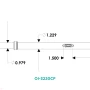 TACO Marine OI Series Open Water Internal & Collapsible Carbon Fiber Outrigger Poles, 3-Section, Twist & Lock, 400 lb Mono Halyard, For 1-1/2 in Mounts