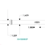 TACO Marine OI Series Open Water Internal & Collapsible Carbon Fiber Outrigger Poles, 3-Section, Twist & Lock, 400 lb Mono Halyard, For 1-1/2 in Mounts