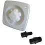 Jabsco Water Pressure Regulator, 45 PSI Output, Flush Mount, Backflow Preventer, Removable Strainer