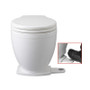 Jabsco 58500-Series Lite Flush Electric Toilet, Raw Water, Macerating Pump, 1.2 L/Flush - Apollo Lighting