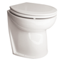 Jabsco Deluxe Flush Raw Water Electric Marine Toilet, 17 in, Soft Close Lid, Remote Rinse Pump - Apollo Lighting