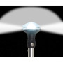 Perko Omega Series LED Universal Replacement White All-Round Pole Light, 12V, 2 nm, Fold-in-Half Pole, 3/4 in Anodized Tube - Apollo Lighting