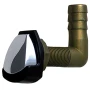 Perko 0561 Gas Tank Vent with Swivel Elbow, 5/8 in Hose, 1 in Max Hull, 30 Mesh SS Flame Arrestor