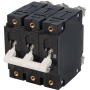 Blue Sea Systems C-Series Toggle Circuit Breaker, Triple Pole, 120/240V AC, 80V DC, White Actuator