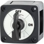 Blue Sea Systems m-Series Single Circuit ON-OFF Battery Switch, Locking Key, 48V DC, 300A Continuous, IP66, 3/8 in Studs